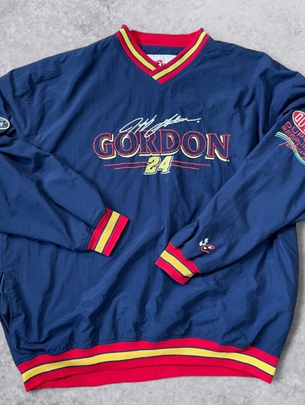 Vintage Jeff Gordon #24 NASCAR Chase Authentics XXL Pullover Windbreaker 90s